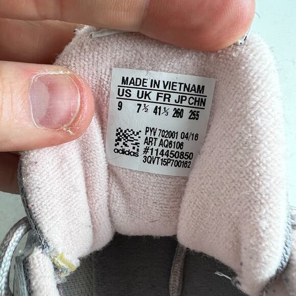 Adidas Response 3 Sneakers Women's 9 Gray Green Lace Up Athletic Shoes AQ6106 - Picture 10 of 10